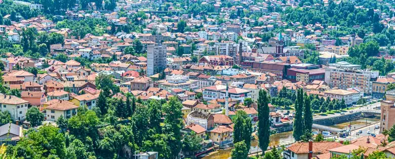 Vista panorámica de Sarajevo