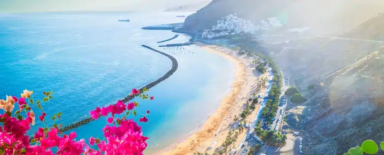 Vista Panorámica de Playa en Santa Cruz de Tenerife