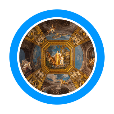 Free Tours Vatican City Intricate Ceiling Fresco in Vatican Museum